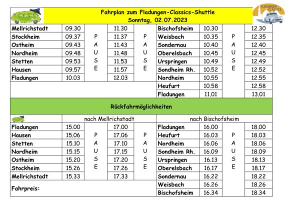 thumbnail of Fahrplan Shuttle 2023 Sonntag