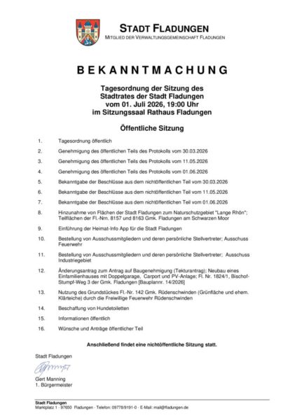 thumbnail of AMTLICHE BEKANNTMACHUNG